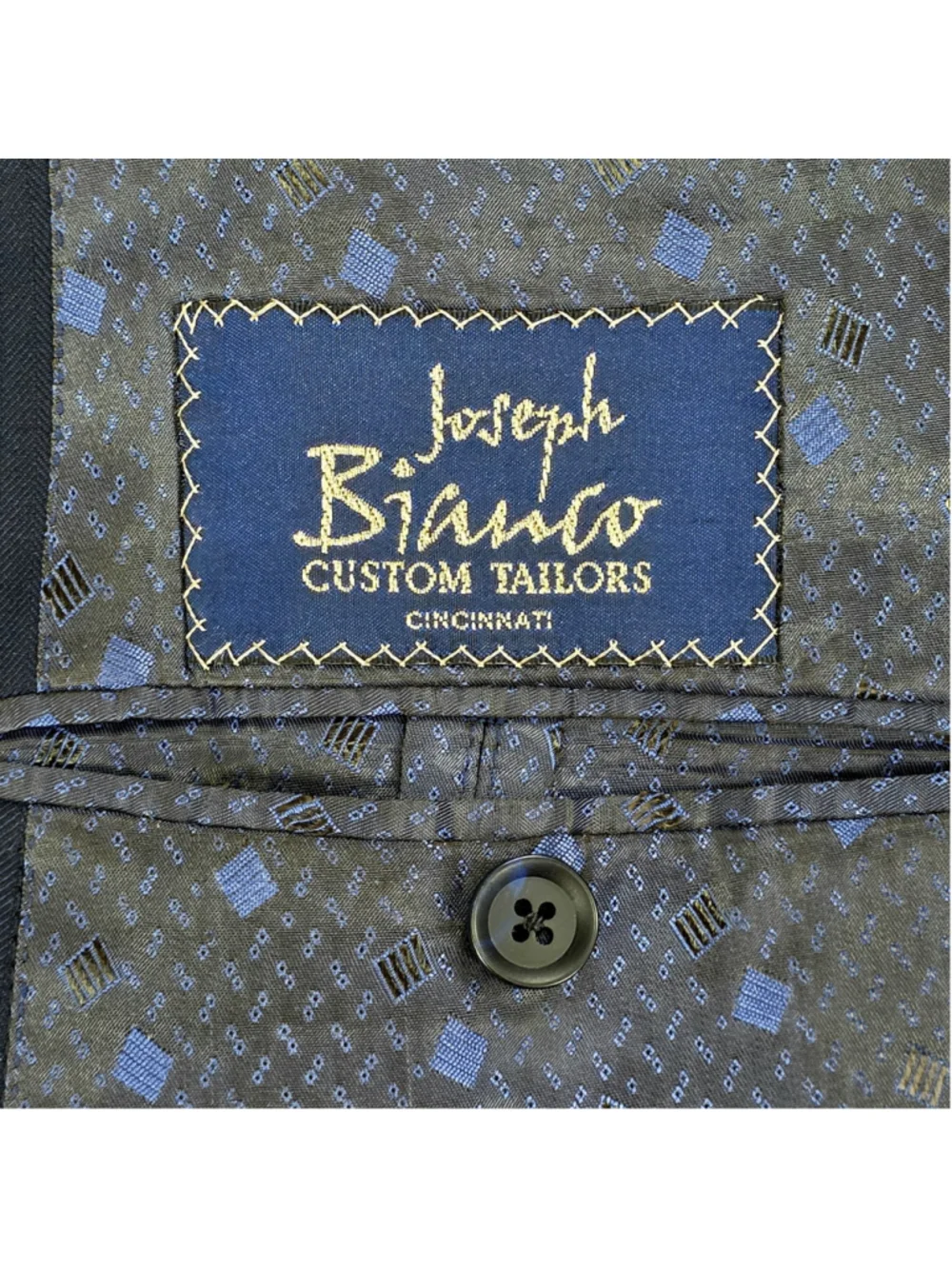 Loro Piana Super 130s Wool Suit Men 44R Navy 2 Piece Custom Tailored USA - Picture 10 of 16